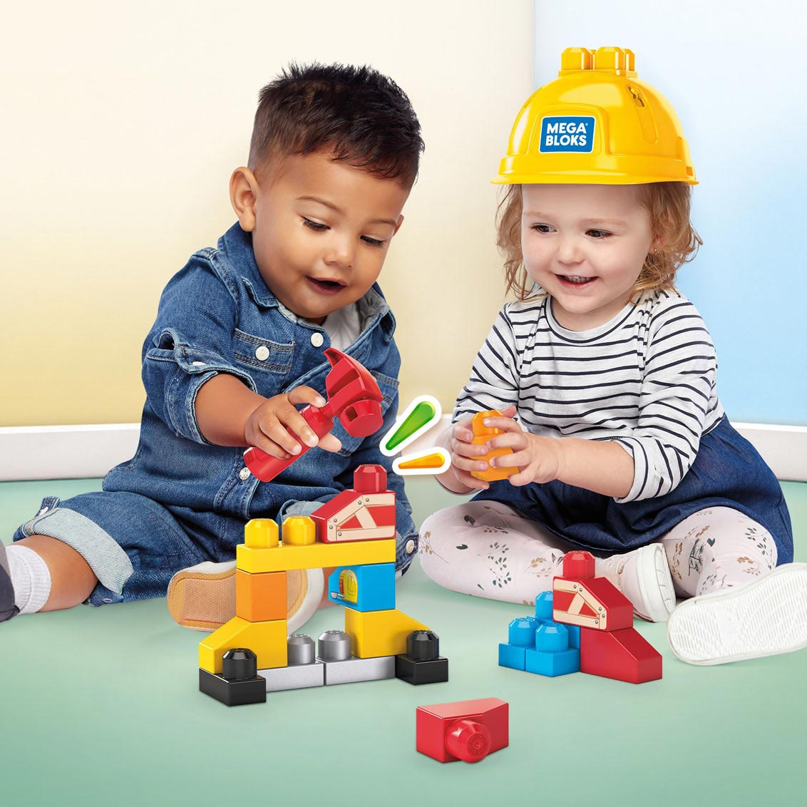 Детски констуктор Mega Bloks First Builders 20 части