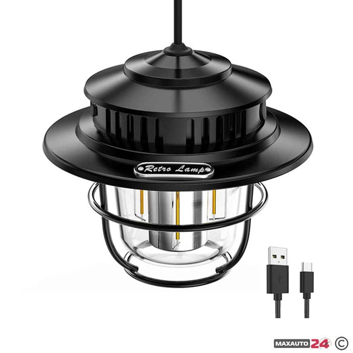 Лампа за къмпинг LY15/185 12V с кабел за зареждане