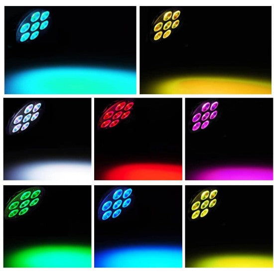 Дискотечен прожектор със 7 диода - Oferti4ka.com