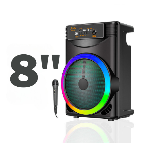 Караоке тонколона с Bluetooth ZQS-8146 8'' и микрофон - Oferti4ka.com