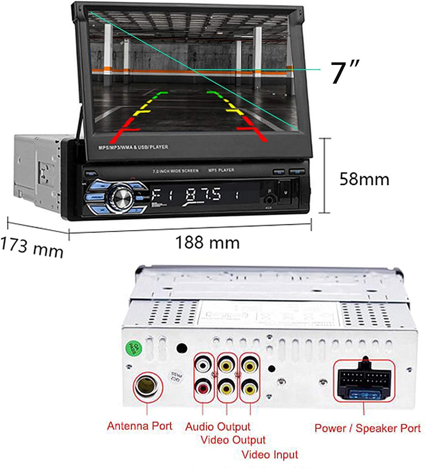 Мултимедийна навигация pop up 7inch универсална