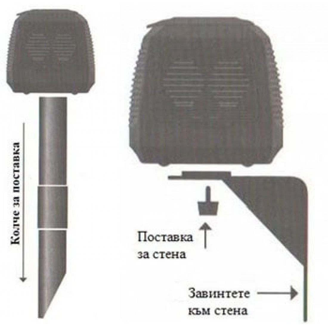 Ултразвуков електронен апарат за прогонване на лястовици, чайки, гларуси, кълвачи, гризачи и къртици с 8 говорителя
