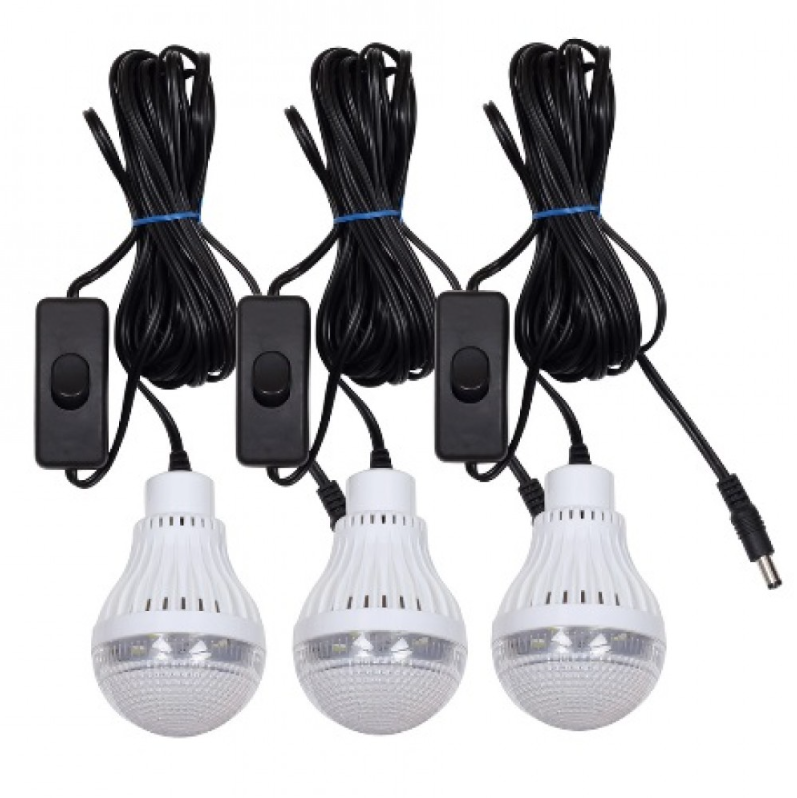 Соларна инверторна система GD8018, 12V-220V, 3 крушки