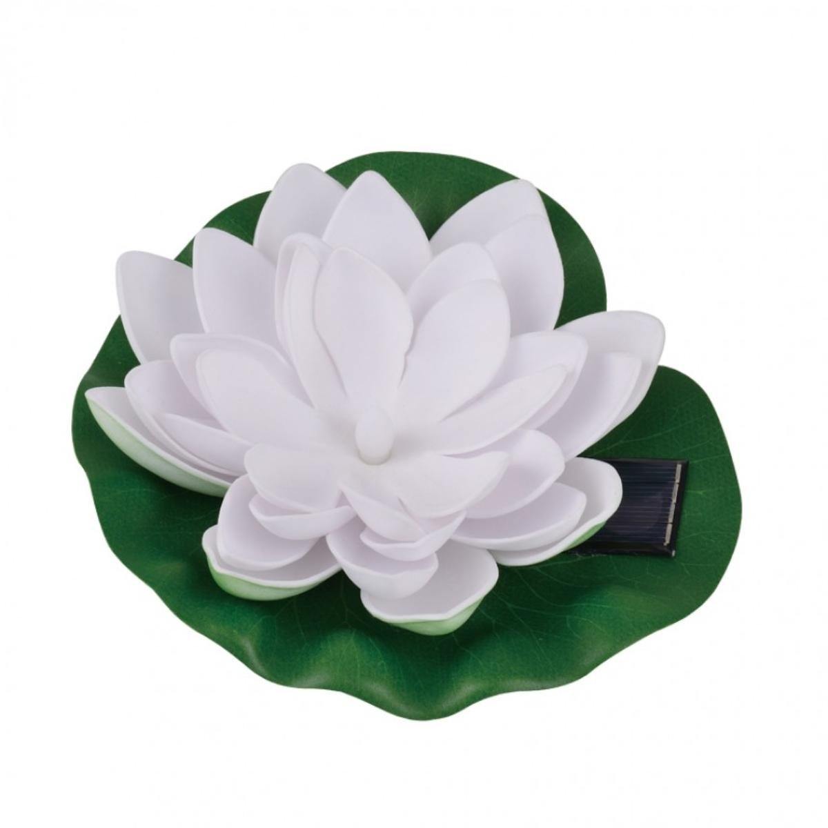 LED соларна лампа Lightex LOTUS, IP44, бяла
