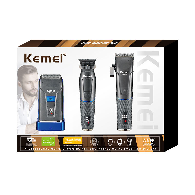 Комплект машинки за подстригване и бръснене Kemei KM-2375