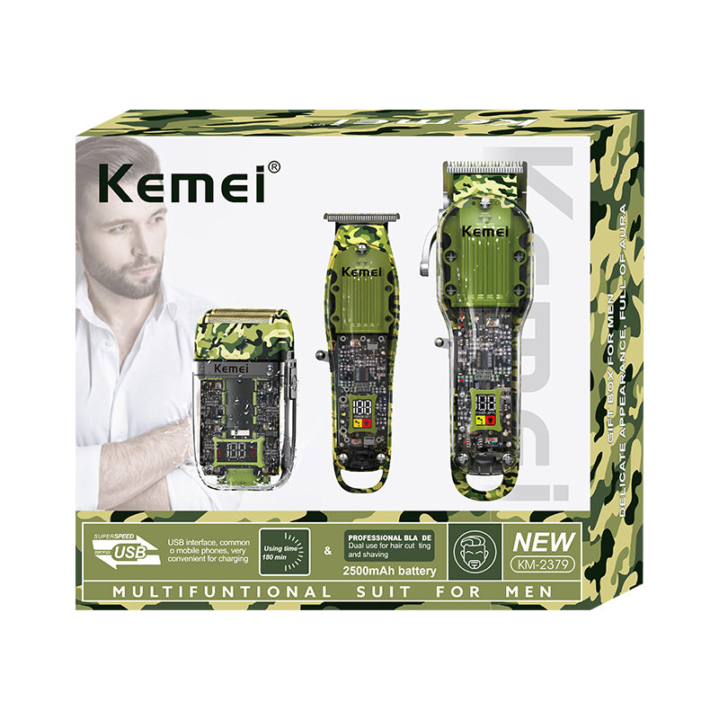 Комплект машинки за подстригване и бръснене Kemei KM-2379
