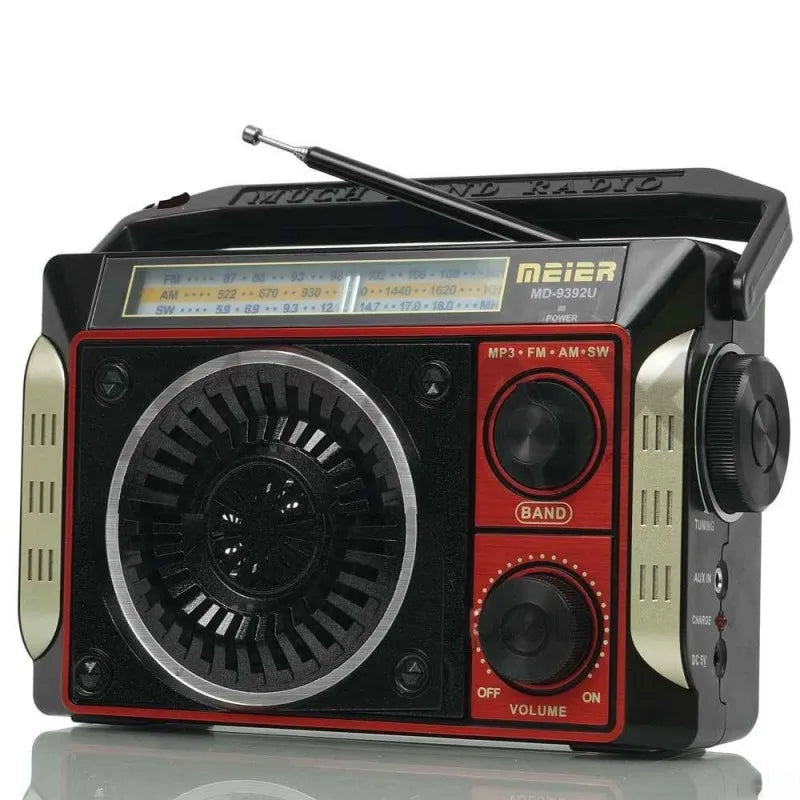 Ретро Радио MEIER MD-9393 с акумулаторна батерия 220V