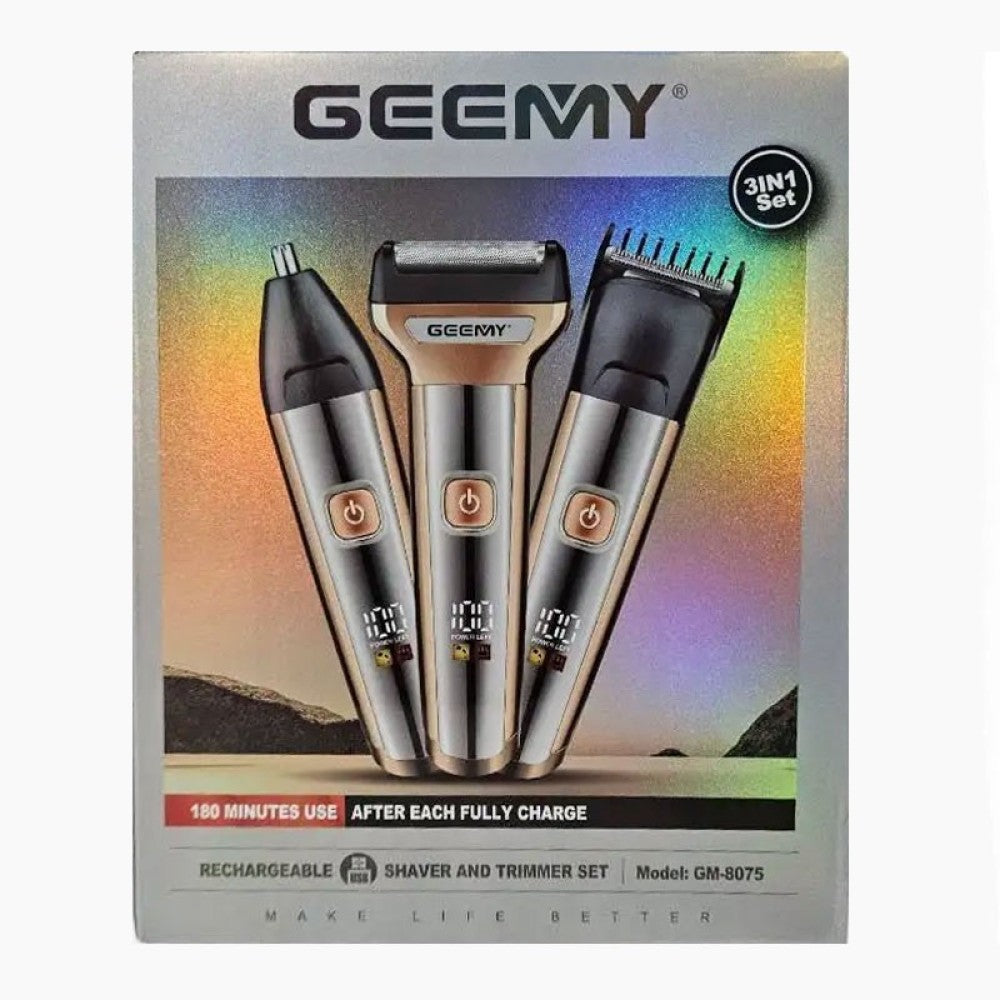 Машинка за подстригване и бръснене Geemy GM-8075 3 в 1