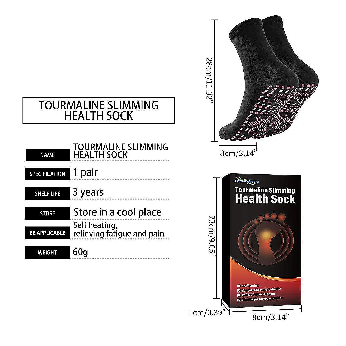 Health Sock Самозагряващи се Тормалинови Чорапи: Максимален Комфорт и Топлина