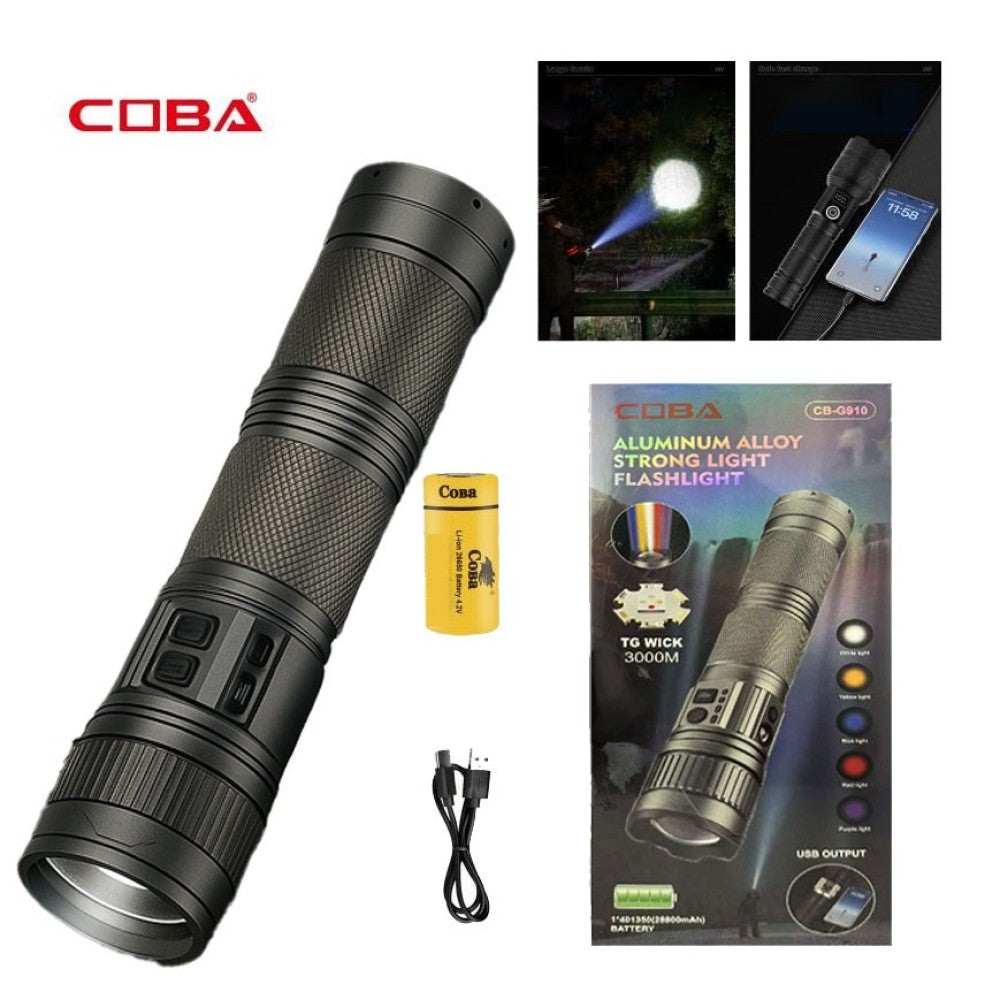 Мощен LED фенер COBА CB-G910