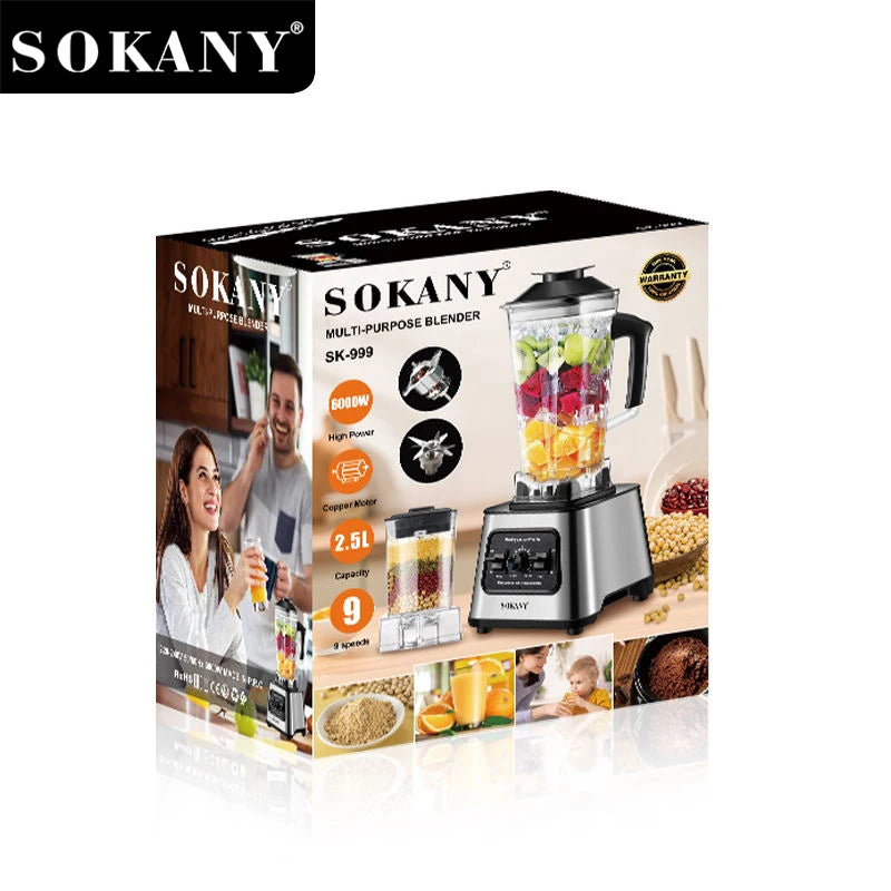 Мултифункционален кухненски блендер Sokany SK-999 – 6000W