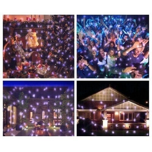 Диско лампа за украса - снежинки Snow Flower - Oferti4ka.com