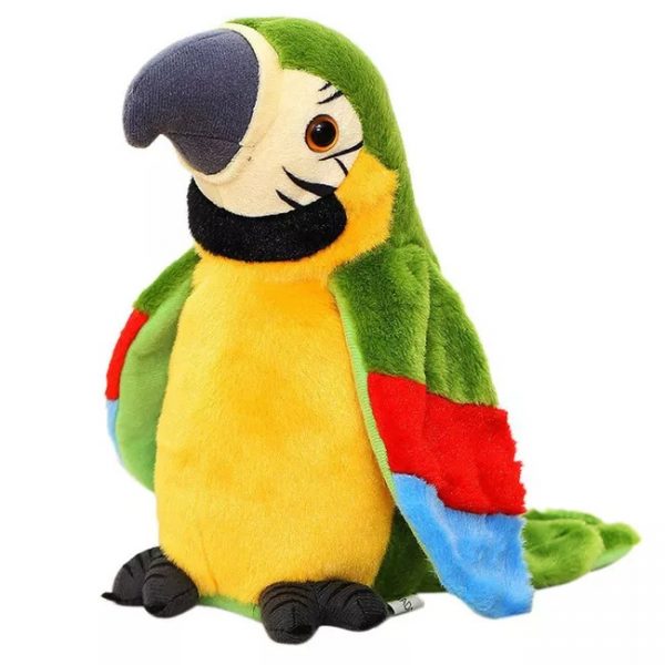 Плюшен говорещ папагал