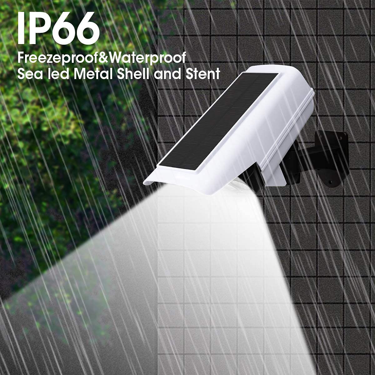 Соларна лампа - имитираща камера за видеонаблюдение