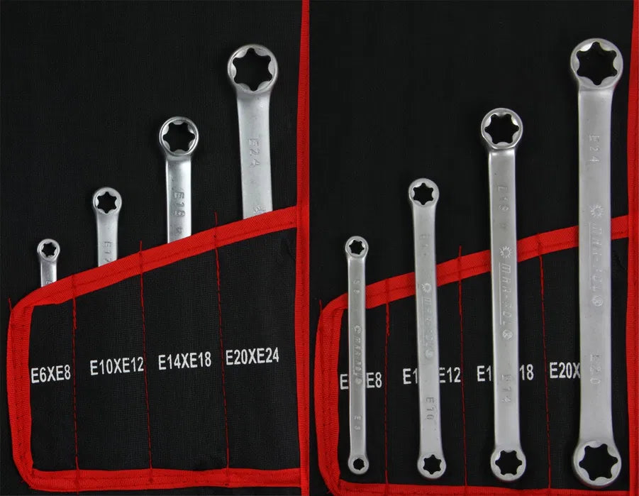 Комплект ключове 47 части Лули, Е-та,Срязани, звездогаечни - Oferti4ka.com