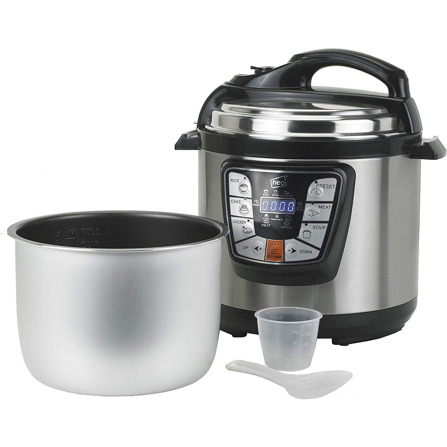 Oferti4ka.com Мултикукър Silver Crest, готвене под налягане, 6 литра, 8 програми, отложен старт, неръждаема стомана, 1000 W, Инокс