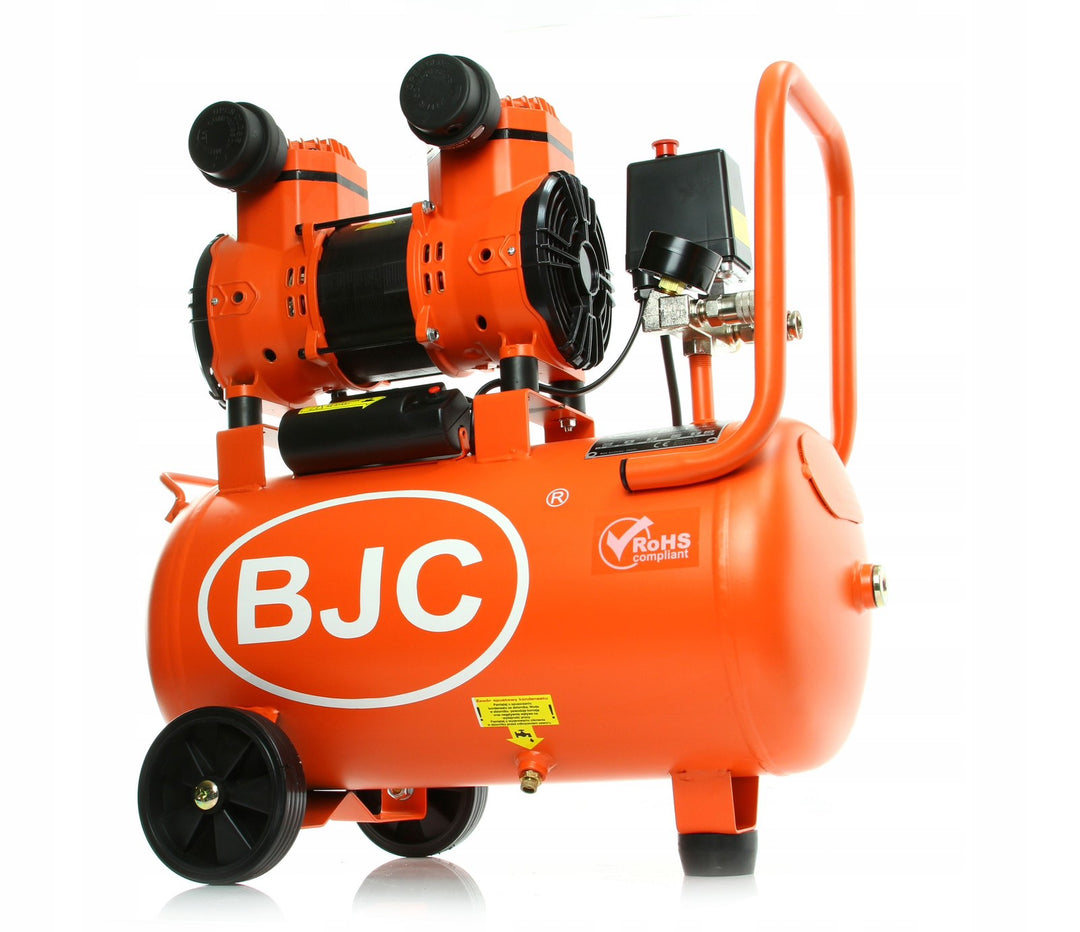 Монофазен безмаслен бутален компресор за въздух BJC JN1500A   1.5 kW, 220 л/мин, 8 бара, 24 л