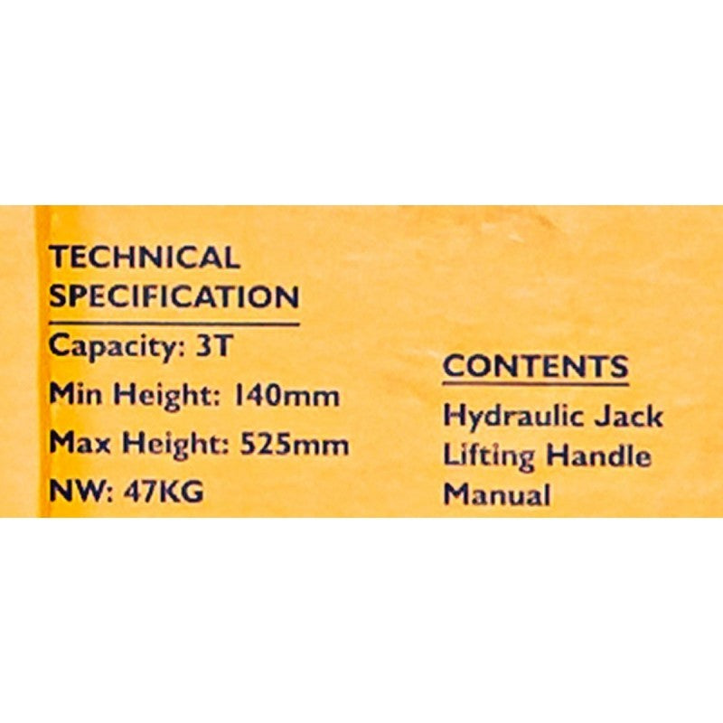 Професионален крик крокодил  екстра дълъг 3Т JCB 140-525mm