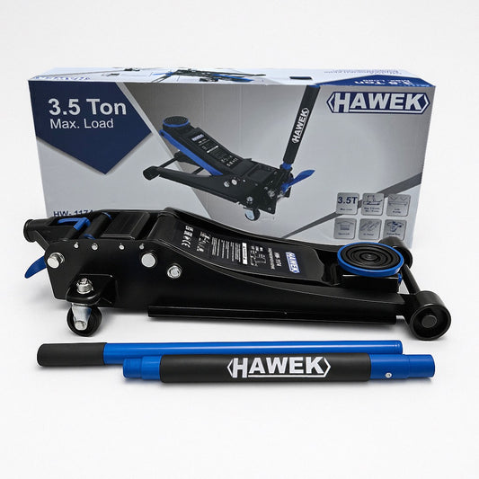 Нископрофилен крик крокодил  3,5 тона с педал  75 - 510 ММ HAWEK