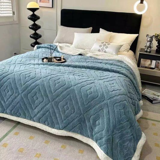 Супер топло одеяло с плюшено кадифе