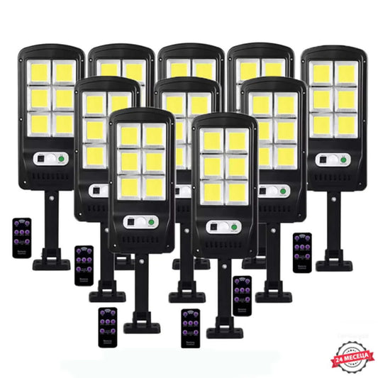 10бр.LED COB Соларна сензорна лампа 600W с дистанционно - Oferti4ka.com