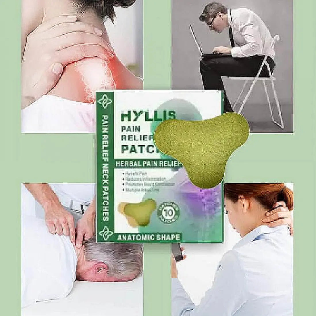 Билкови пластири за болка във врата 10бр. – NeckPatches