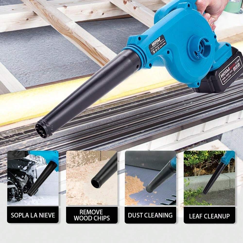 Акумулаторна духалка и прахосмукачка с 2 батерии