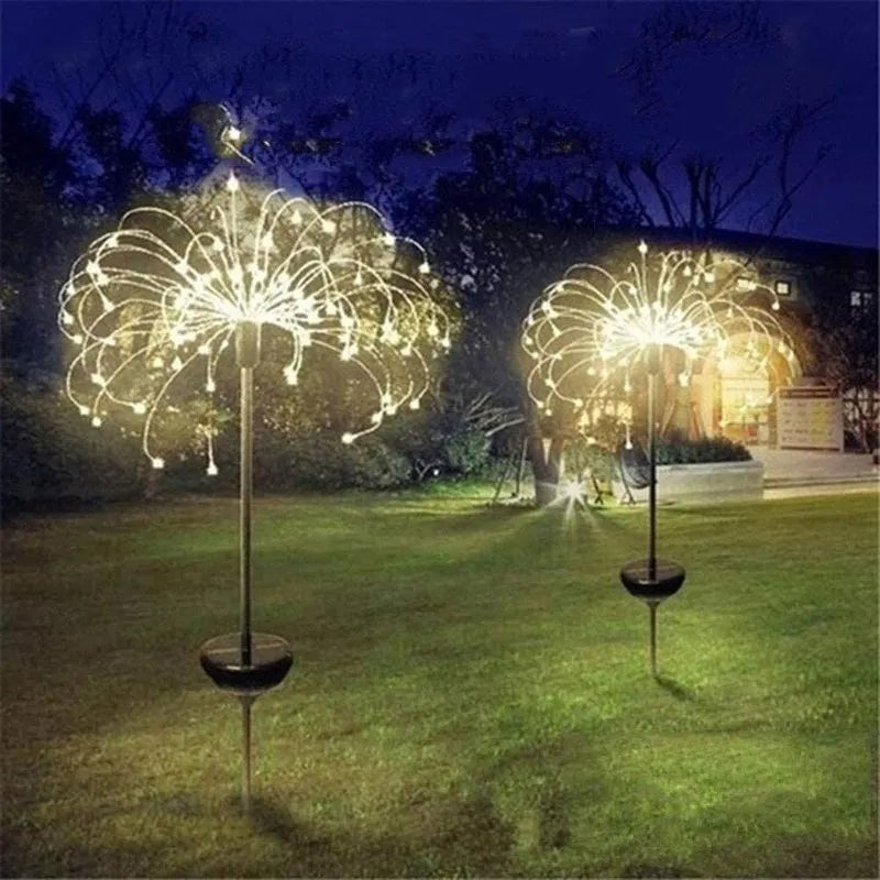 Соларна декоративна лампа за двор - Глухарче
