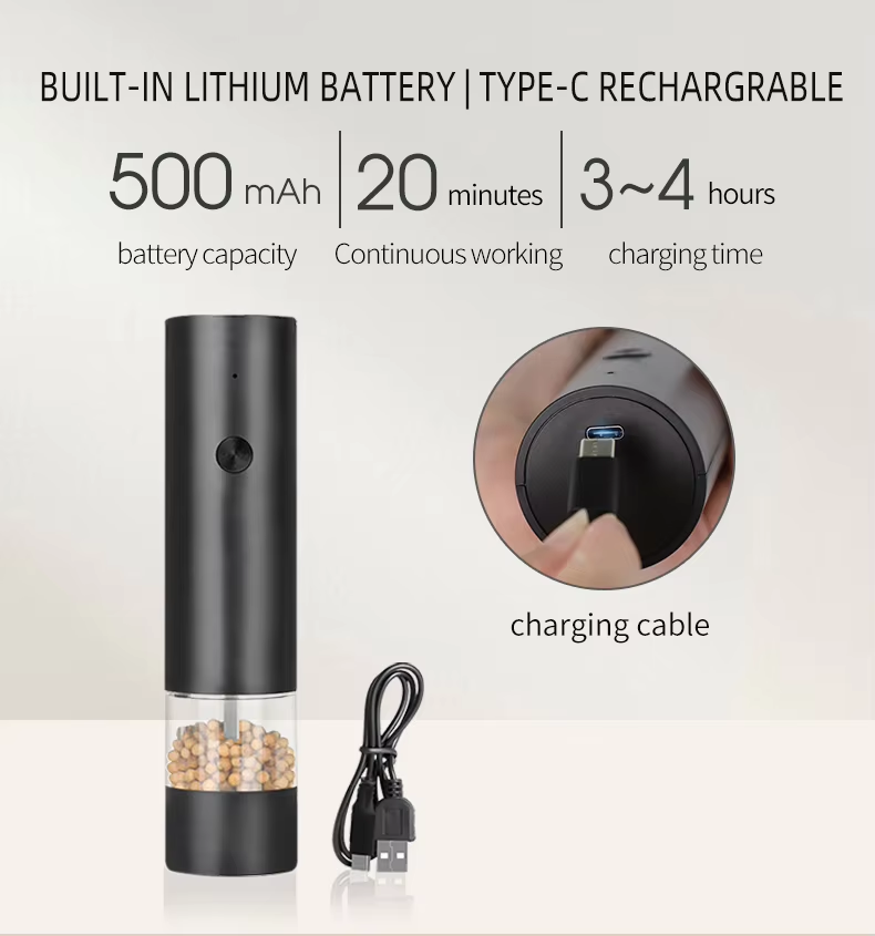 Електрическа домакинска мелничка за сол,  пипер и други