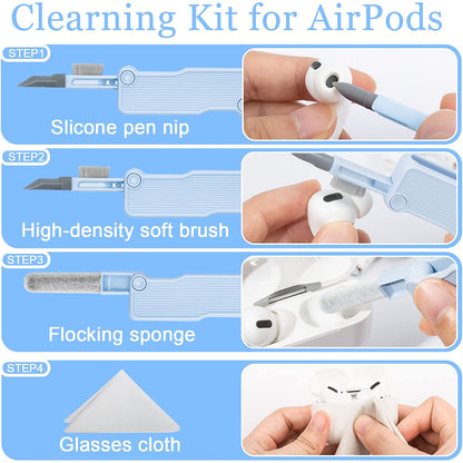 Комплект за почистване на слушалки, лаптоп и таблет