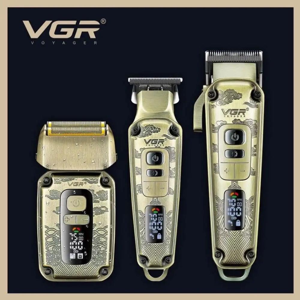 Комплект 3в1 Тример, Самобръсначка и машинка за подстригване VGR V-642