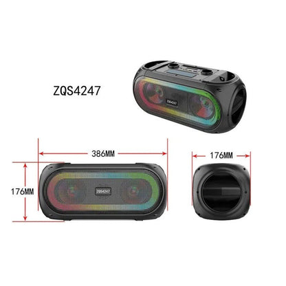 Преносима караоке Bluetooth колонка с два микрофона