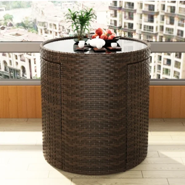 Градинският комплект маса с 2 стола - DE HOME COMPACT