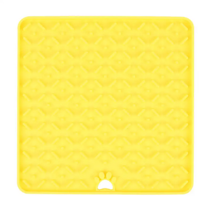 Подложка за близане и бавно хранене на кучета и котки, Жълт