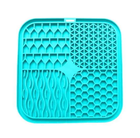 Подложка за близане и бавно хранене на кучета и котки, Син