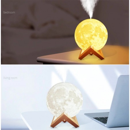 3D Лампа арома дифузер - Луна