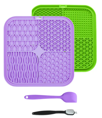 Комплект 2 Подложки за близане и бавно хранене на кучета и котки