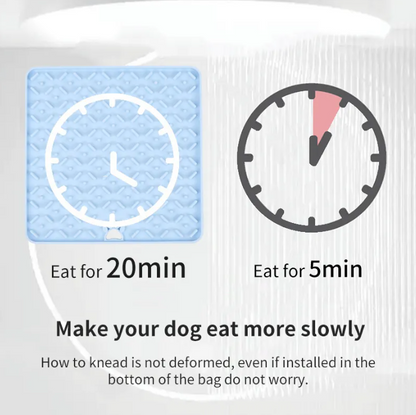 Подложка за близане и бавно хранене на кучета и котки, Жълт