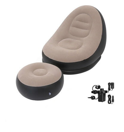 Надуваемо кресло с възглавница за крака и включена помпа