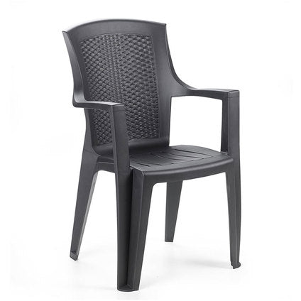 Градински стол с висока облегалка