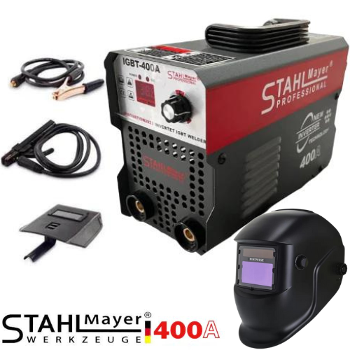 Инверторен електрожен StahlMayer Igbt 400А с подарък маска