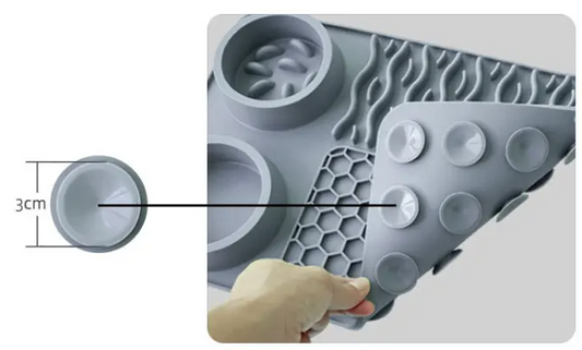 Подложка с купички за близане и бавно хранене на кучета и котки