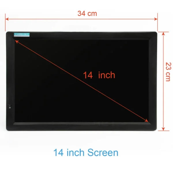 Портативен телевизор , 12 инча, 12/220V, Цифров тунер DVB-T2, Мултимедия, Акумулаторна батерия