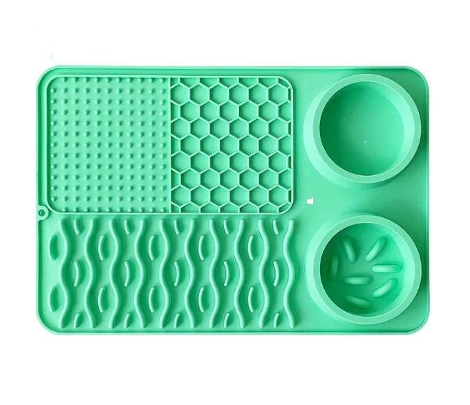 Подложка с купички за близане и бавно хранене на кучета и котки