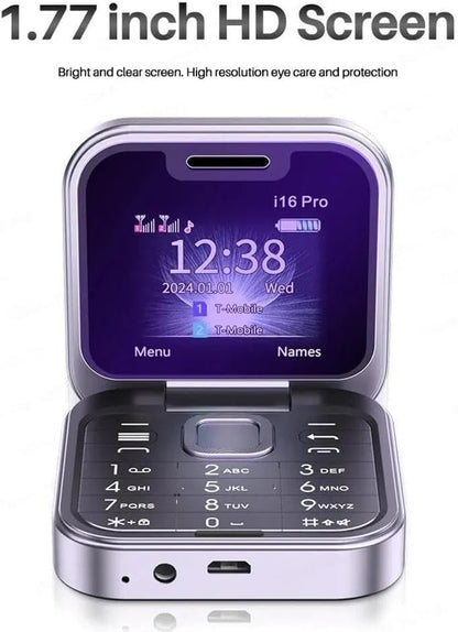 Джобен Сгъваем мобилен телефон i16pro Mini Flip - MTK