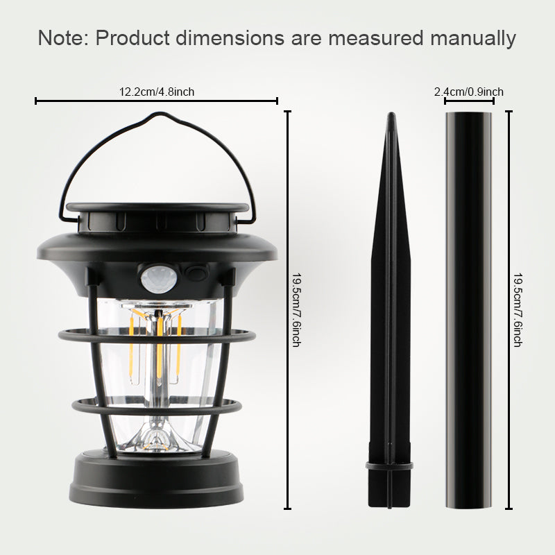 Преносима Соларна Къмпинг Лампа 600 Lm - Фенер 8818