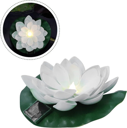 LED соларна лампа Lightex LOTUS, IP44, бяла