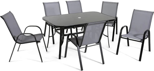 Градински комплект - маса + 6 стола (  доставка  ДО ОФИС НА ЕКОНТ е 63лв )