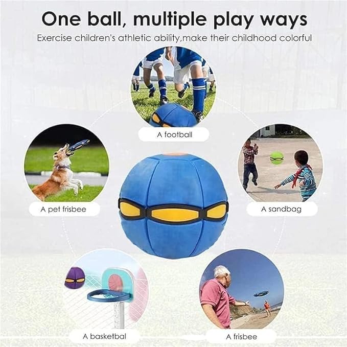 Doggy Disc Ball - Преносима светеща летяща топка играчка