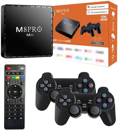 Game Box M8 Pro HD Android TV + 2 контролера и дистанционно, 32 000 игри